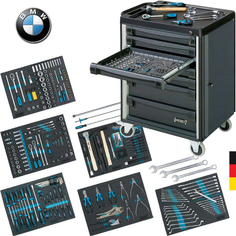Дилерский набор инструментов BMW 264 предметов в тележке Hazet Германия