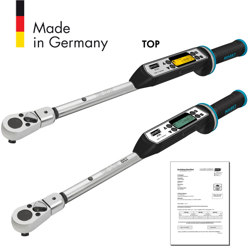 Електронний динамометричний ключ 20-200 Nm TOP 7292-2 eTAC Hazet Німеччина