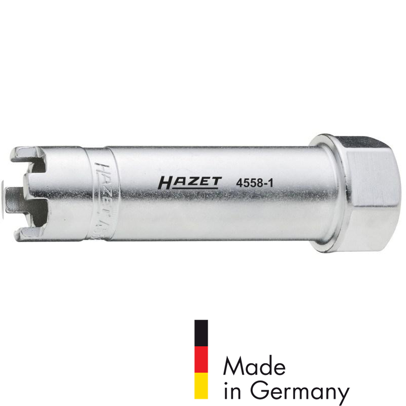 Ключ корончатый для гаек дизельных форсунок 4558-1 Hazet Германия
