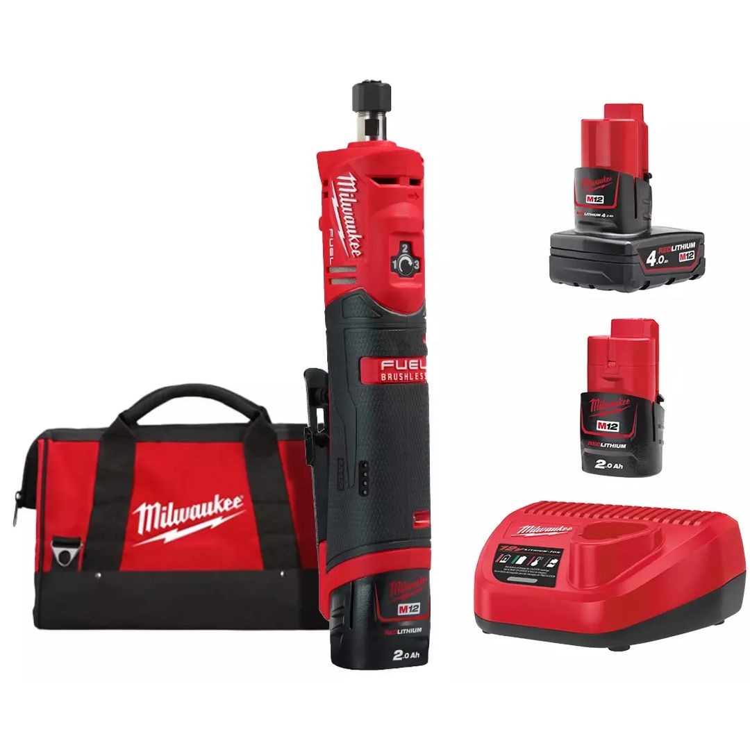 фотография Машина прямошлифовальная аккумуляторная бесщёточная MILWAUKEE M12 FDGS-422B Машина прямошлифовальная аккумуляторная бесщёточная MILWAUKEE M12 FDGS-422B фото