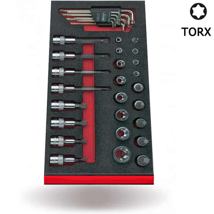 Набор инструмента TORX 33 пр. V1519 Vigor Германия
