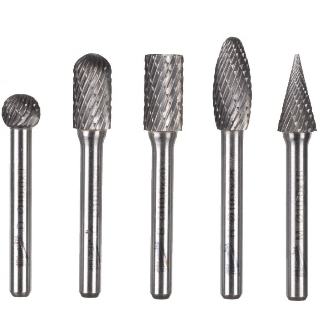 Набор твердосплавных борфрезов TC 6 X 10MM 5 предметов фото