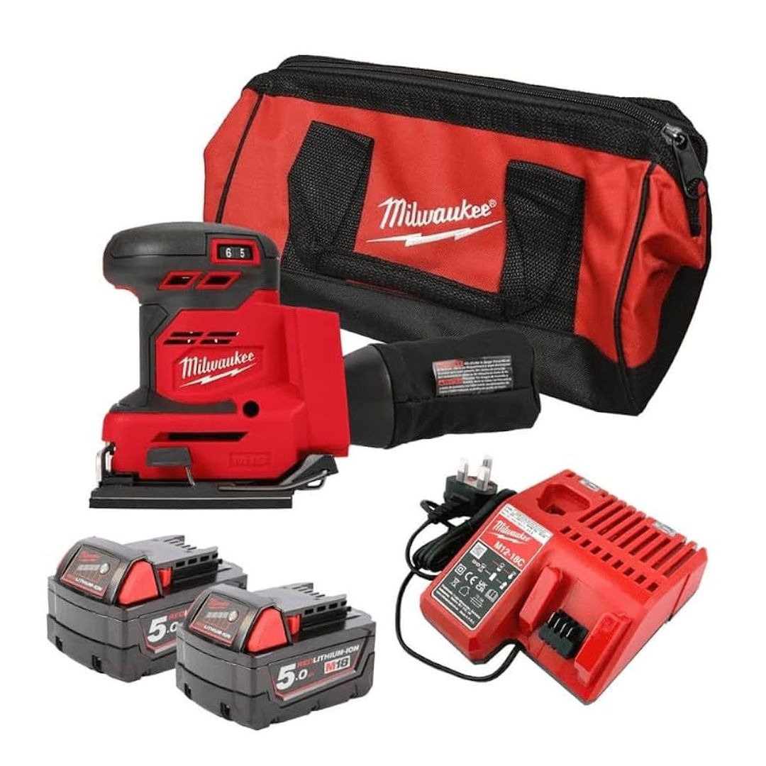 фотография Шлифмашина вибрационная аккумуляторная MILWAUKEE M18 BQSS-502B Шлифмашина вибрационная аккумуляторная MILWAUKEE M18 BQSS-502B фото