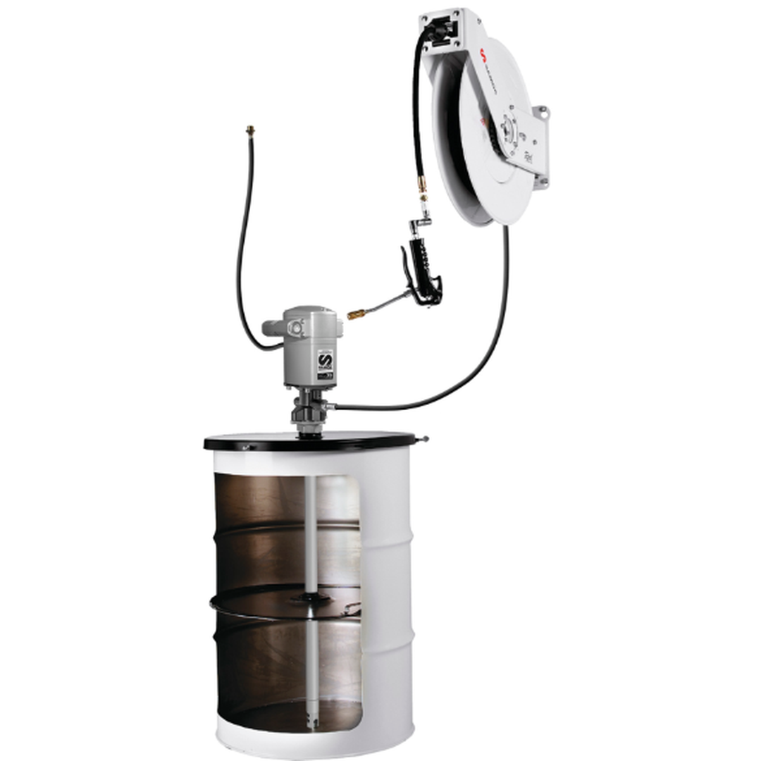 Стационарный солидолонагнетатель с катушкой под 185 кг 453612 SAMOA Испания