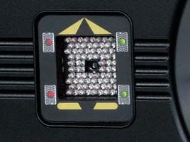 VODI: LCD-вказівник положення автомобіля та вимірюваних коліс (навколо камер балки)